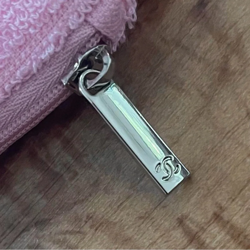Coco CC Light Pink Summer Terry Cloth Wristlet Clutch